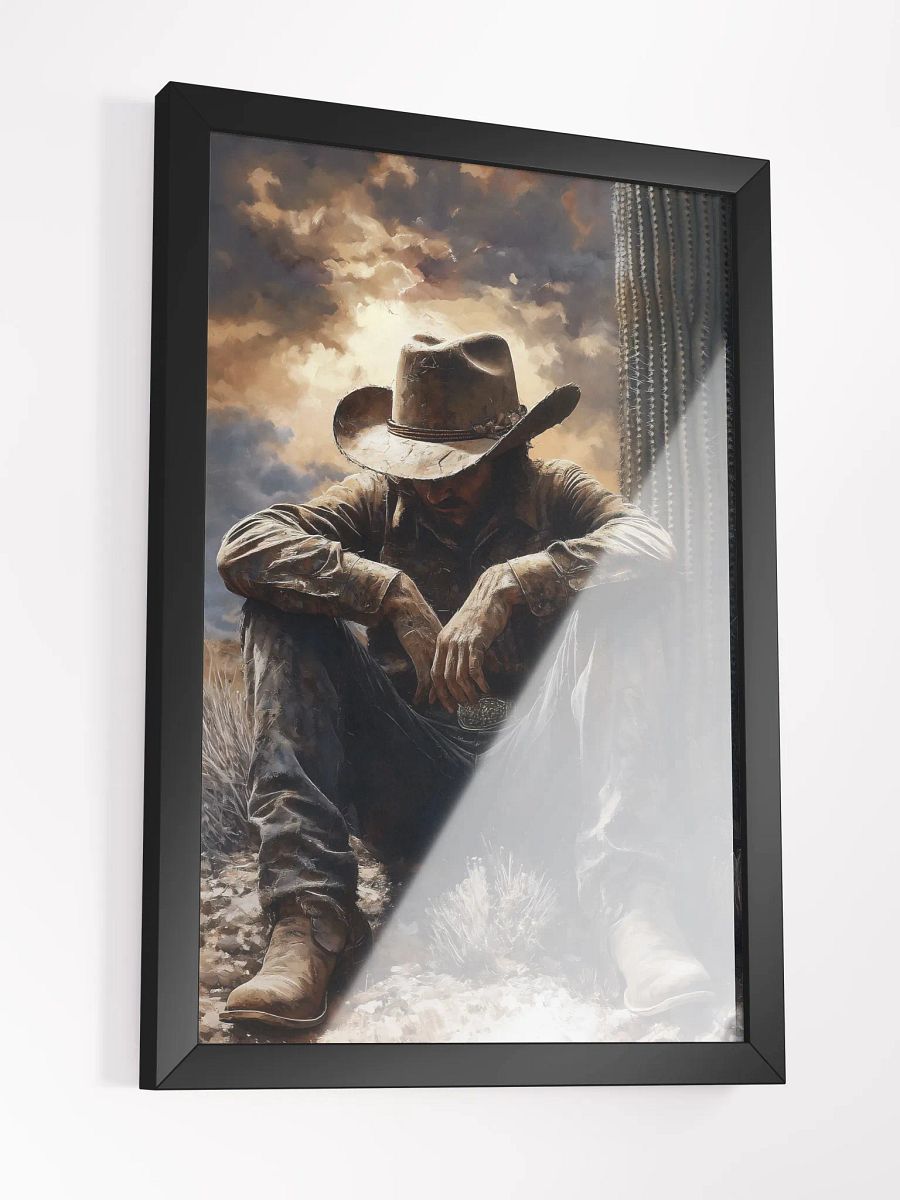 Strength is Forged in the Heat of the Wild West - Resting Cowboy Art Poster product image (16)