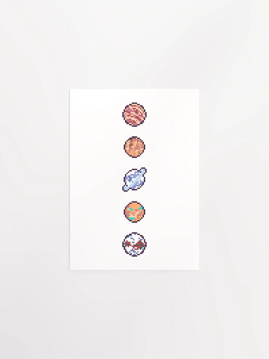 Pixel Planets Poster product image (1)