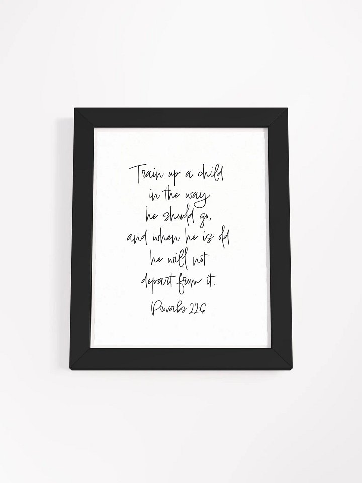 Train up a child - Framed product image (2)