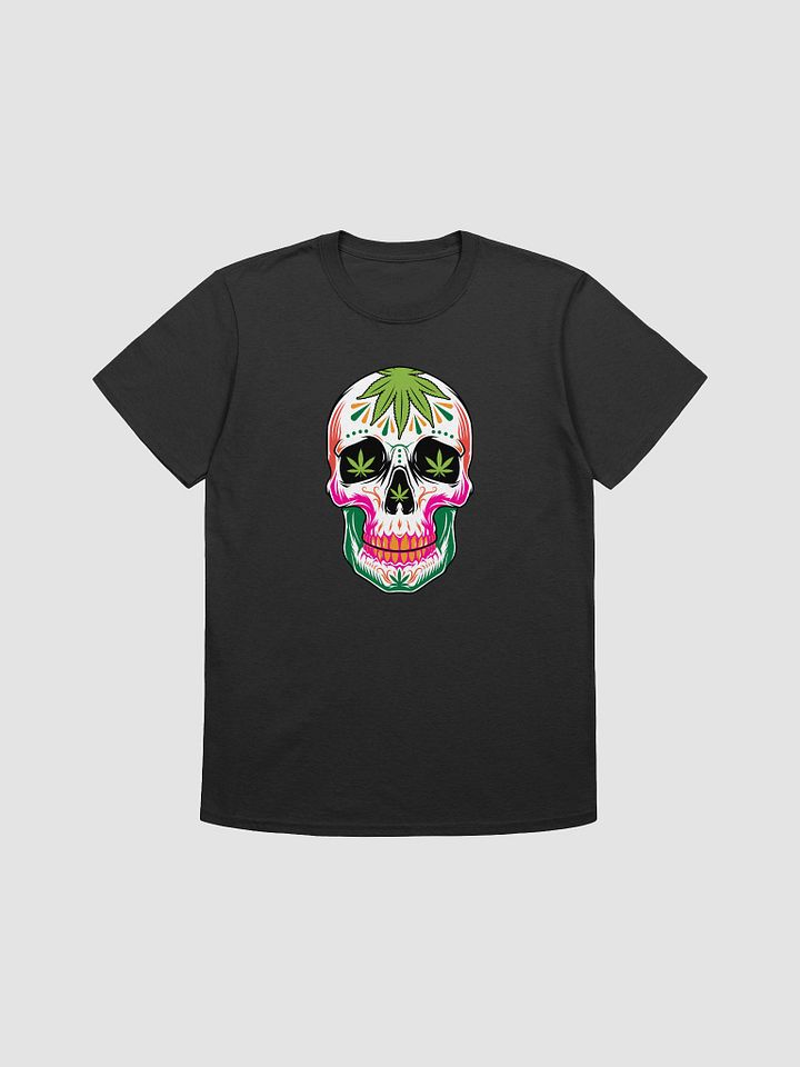 VibrantCannabis Sugar Skull Unisex T-Shirt product image (3)
