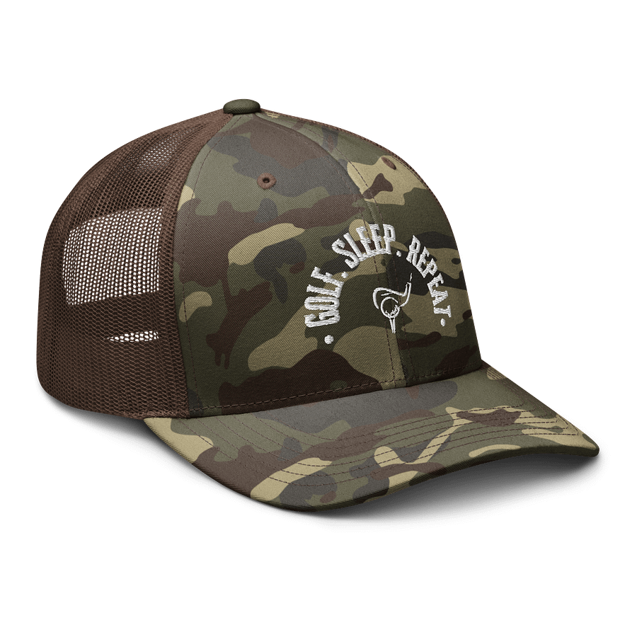 GOLF. SLEEP. REPEAT. Camo Hat product image (6)