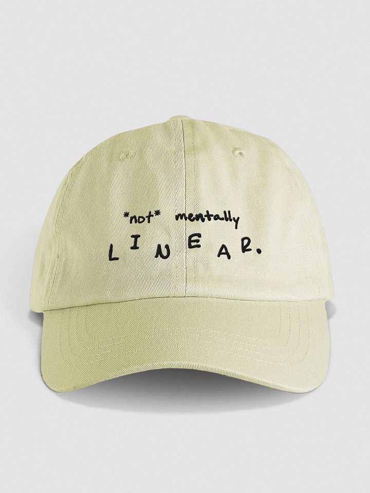 *not* mentally linear pastel dad hat product image (1)
