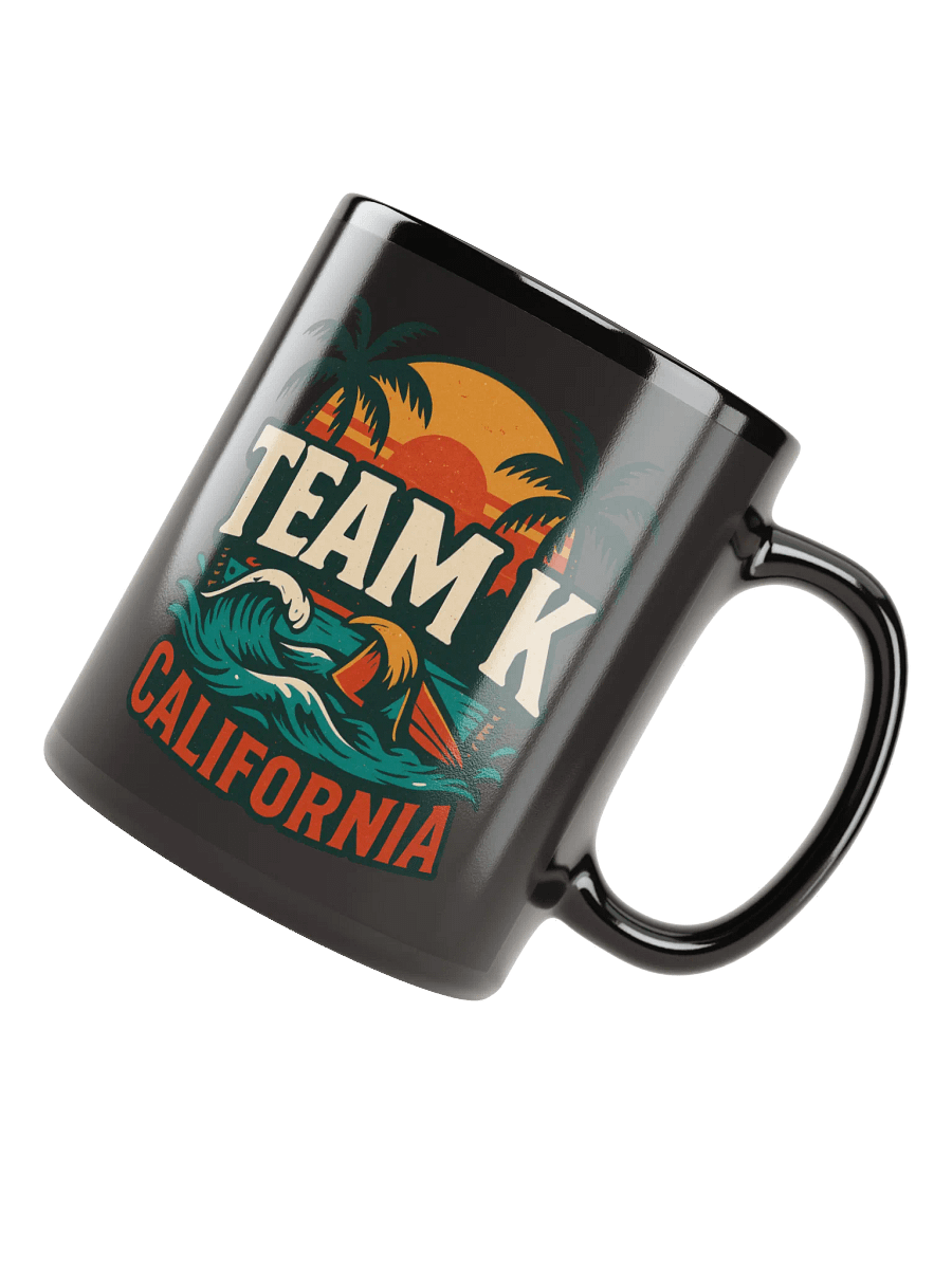 TEAM K CALIFORNIA Black Mug product image (4)