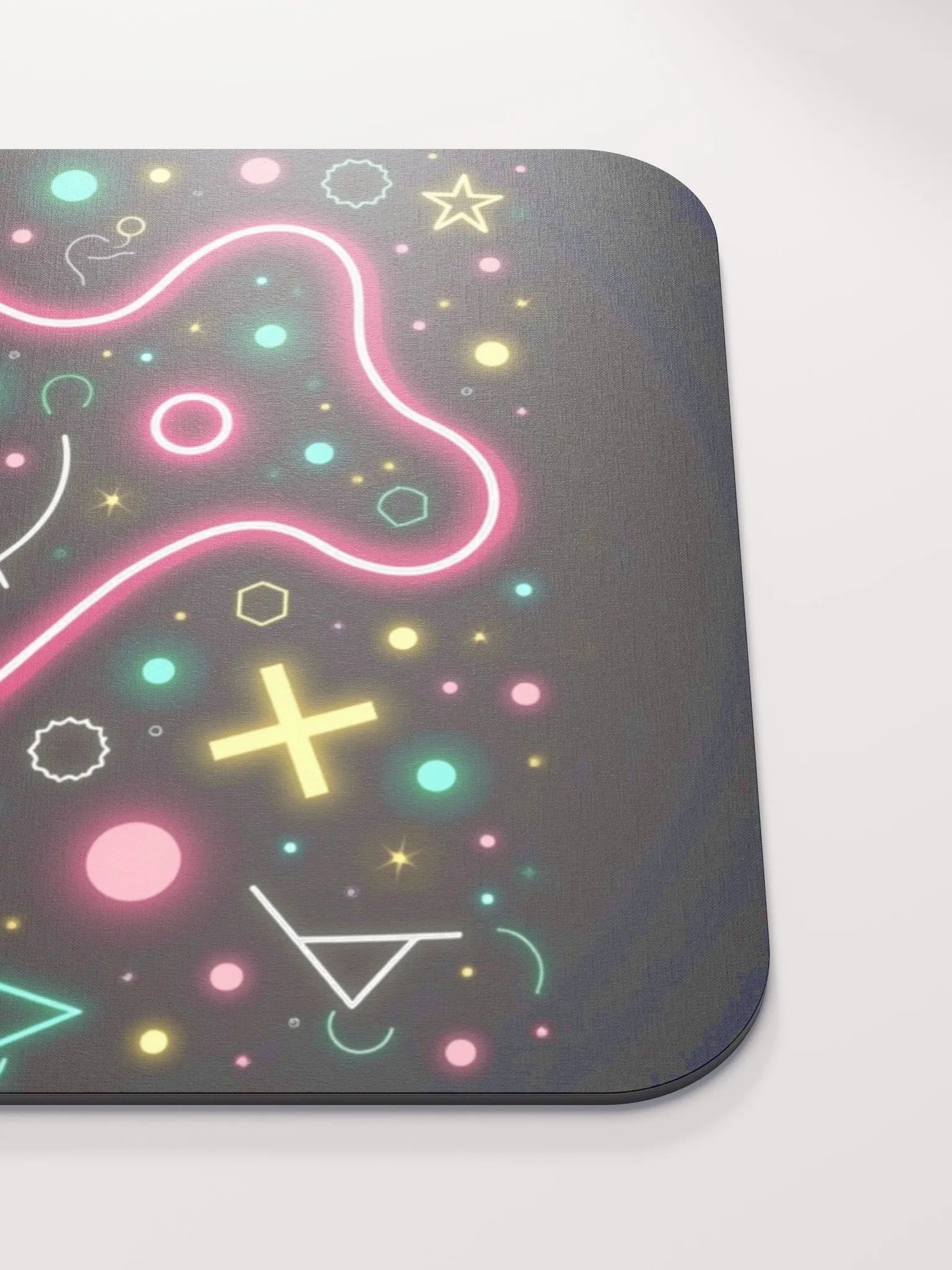 Neon Geometric Mouse Pad product image (5)