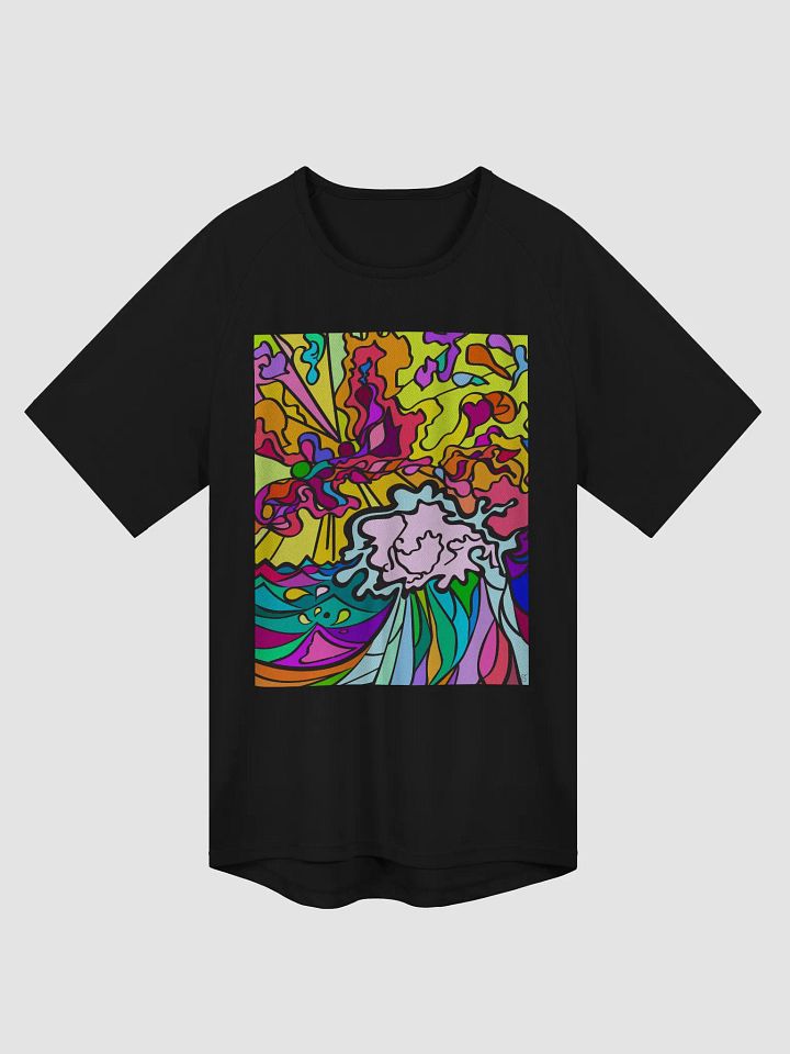 Vibrant Swirl Unisex Sports Jersey - Wave at Sunset product image (1)