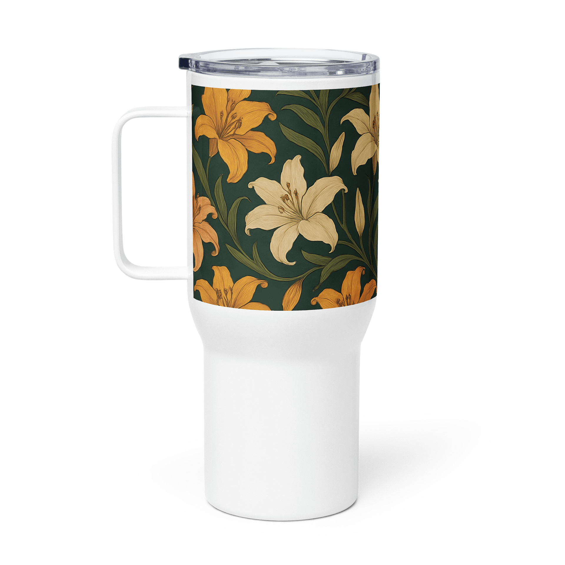Lily Flower Tumbler – 20oz Stainless Steel Insulated Floral Coffee Cup product image (1)