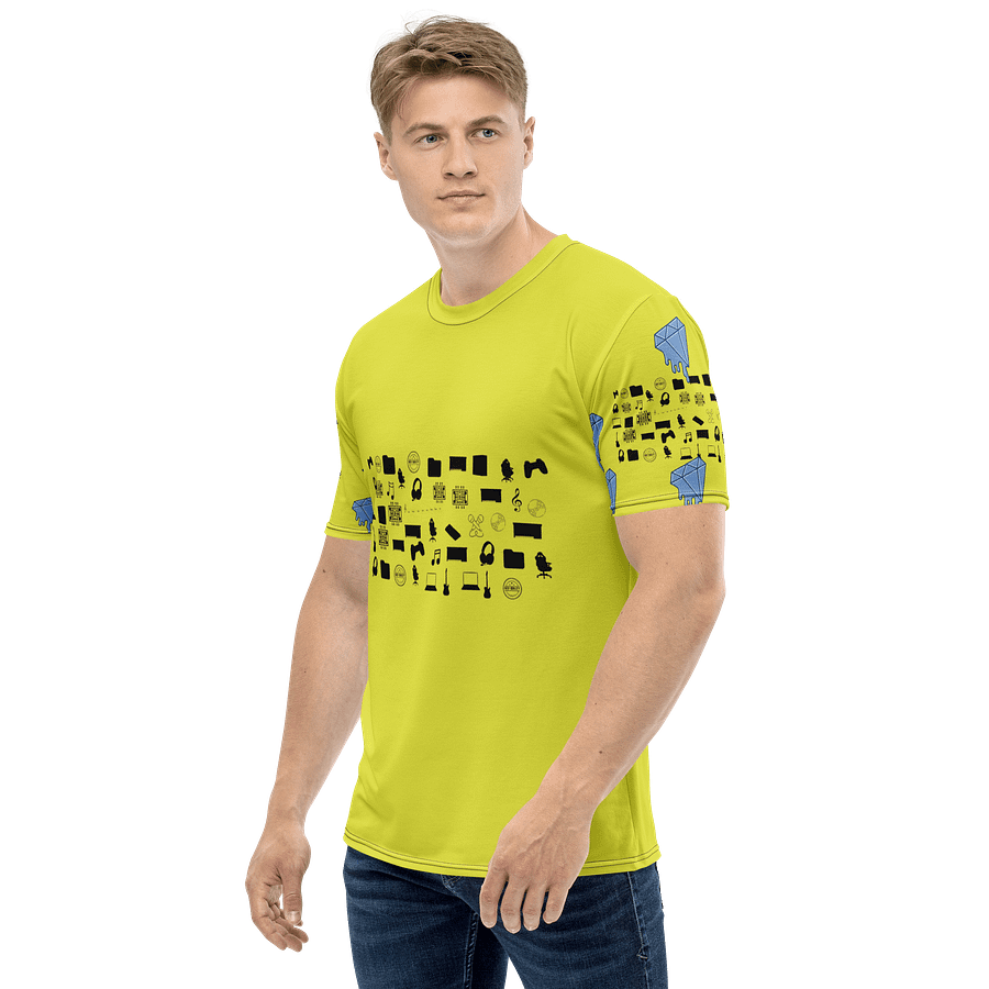 Yellow Vlog Academy All-Over Print Crew Neck T-Shirt product image (3)