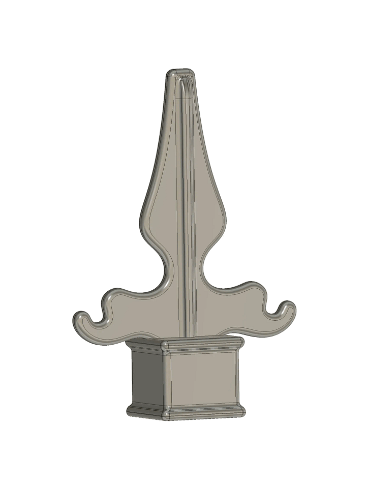 Halloween PVC Fence Finial V2 3D Model product image (1)