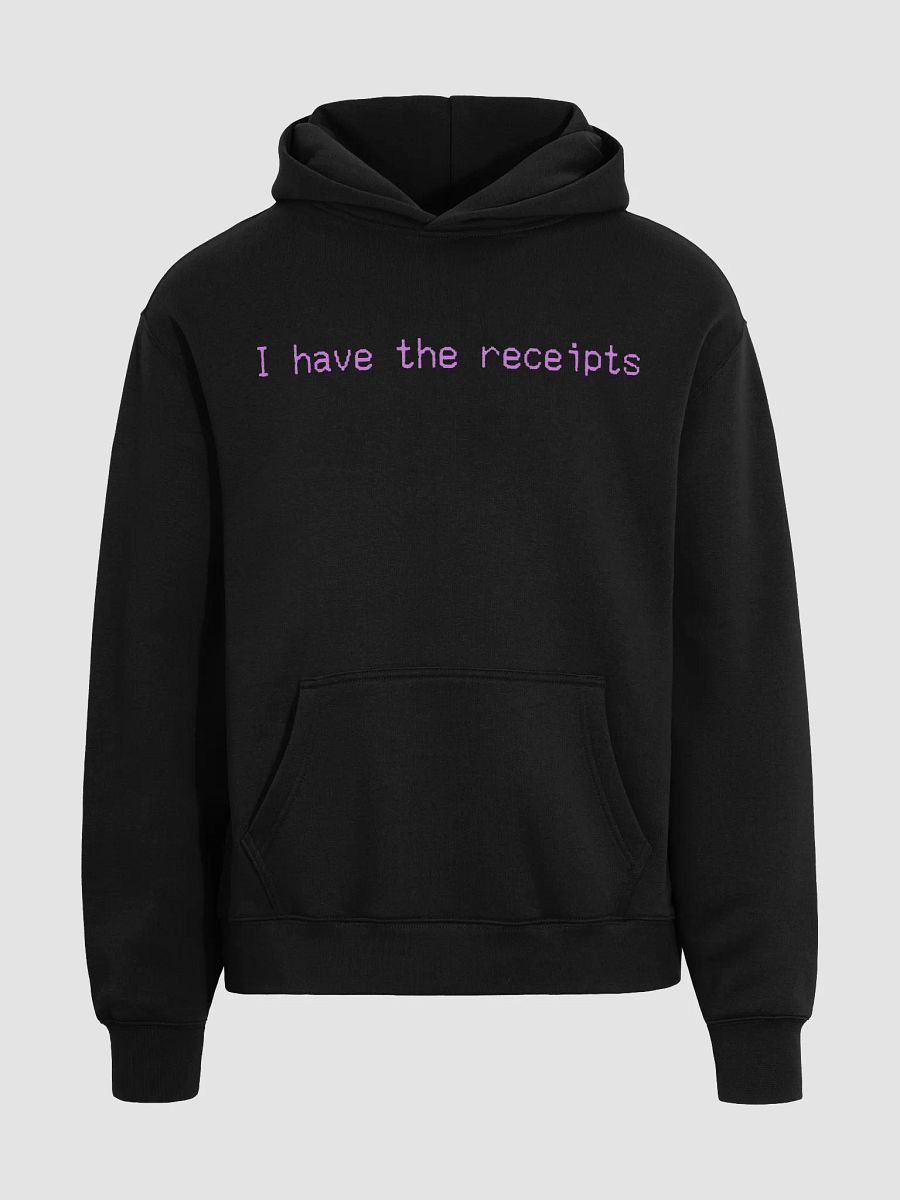 I have the receipts. black/pink, oversized hoodie product image (3)