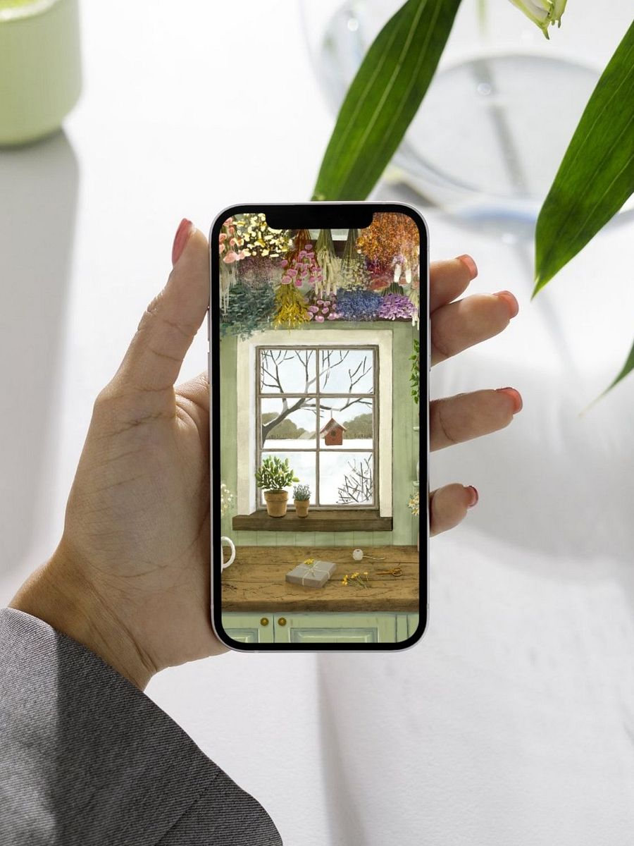 Dried Flowers in the Winter Wallpaper and Animated Screensaver product image (3)
