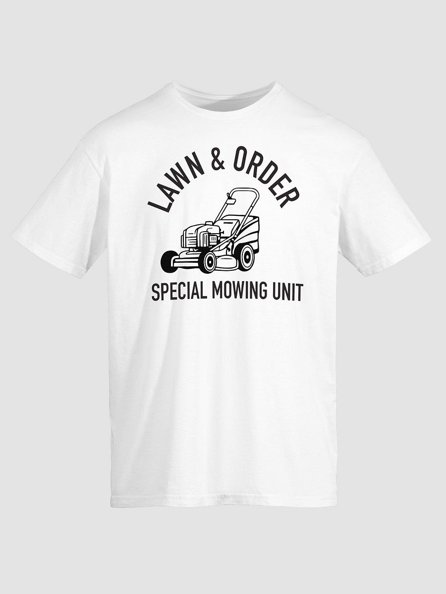 Lawn and Order Funny T-Shirt | Special Mowing Unit Tee | Yard Work Humor product image (1)