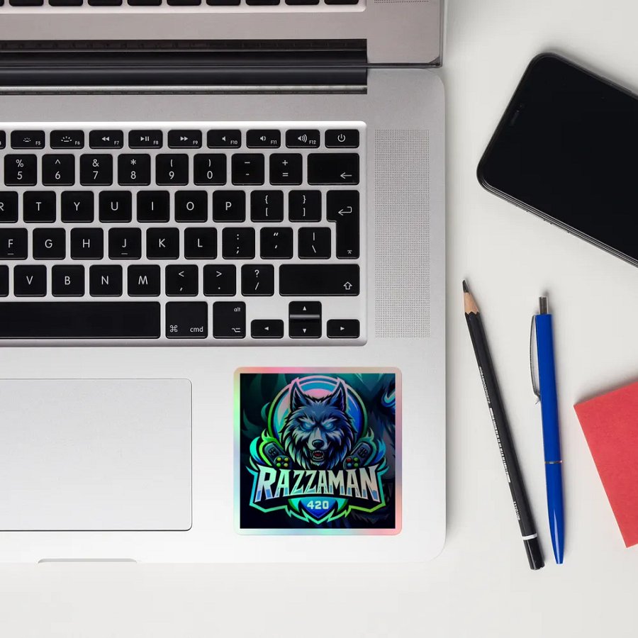 Razzaman420 holographic sticker product image (12)