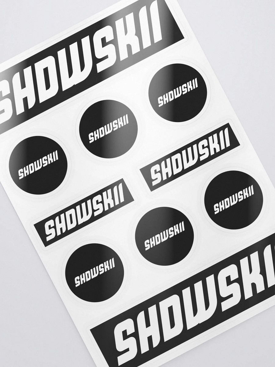 KISS CUT STICKERS / BLACK product image (2)