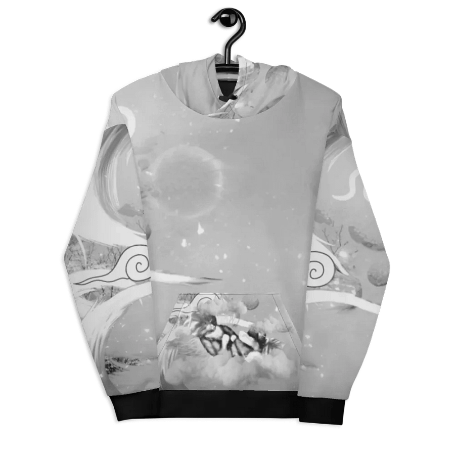 President Tubs all Custom All Over Hoodie B&W product image (7)