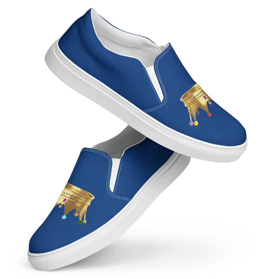 Queendom Beautiful Women Crown Canvas Shoes /Blue-Tanzanite (TM) product image (4)