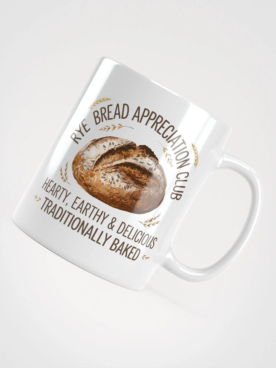 Rye Bread Appreciation Club White Glossy Mug product image (4)
