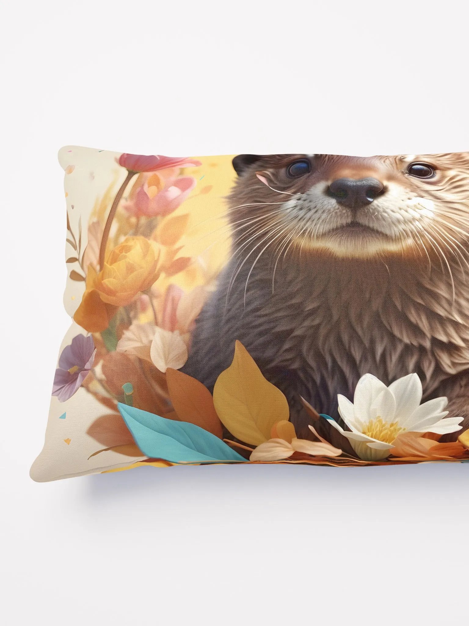 Whimsical Otter Amidst a Floral Fantasy product image (8)