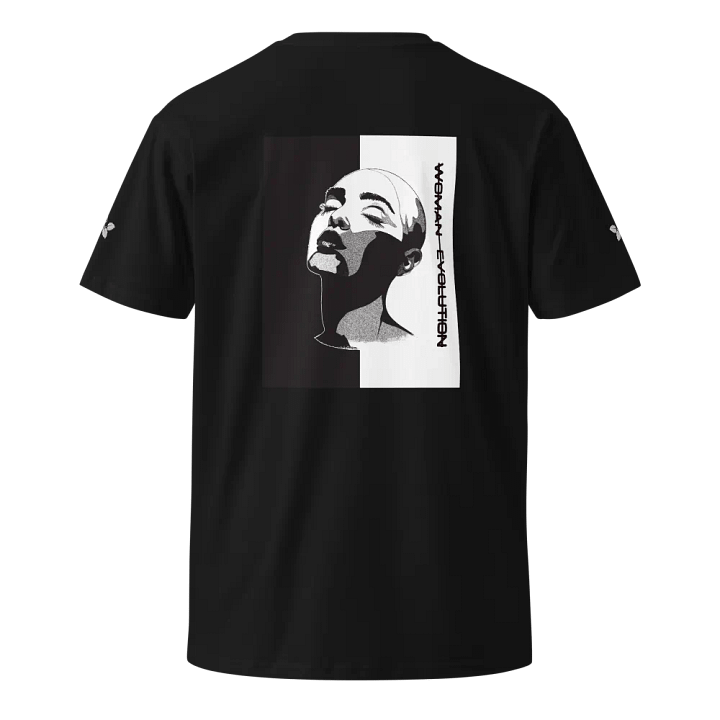 Woman Evolution as colour unisex premium t-shirt ( white version) product image (2)