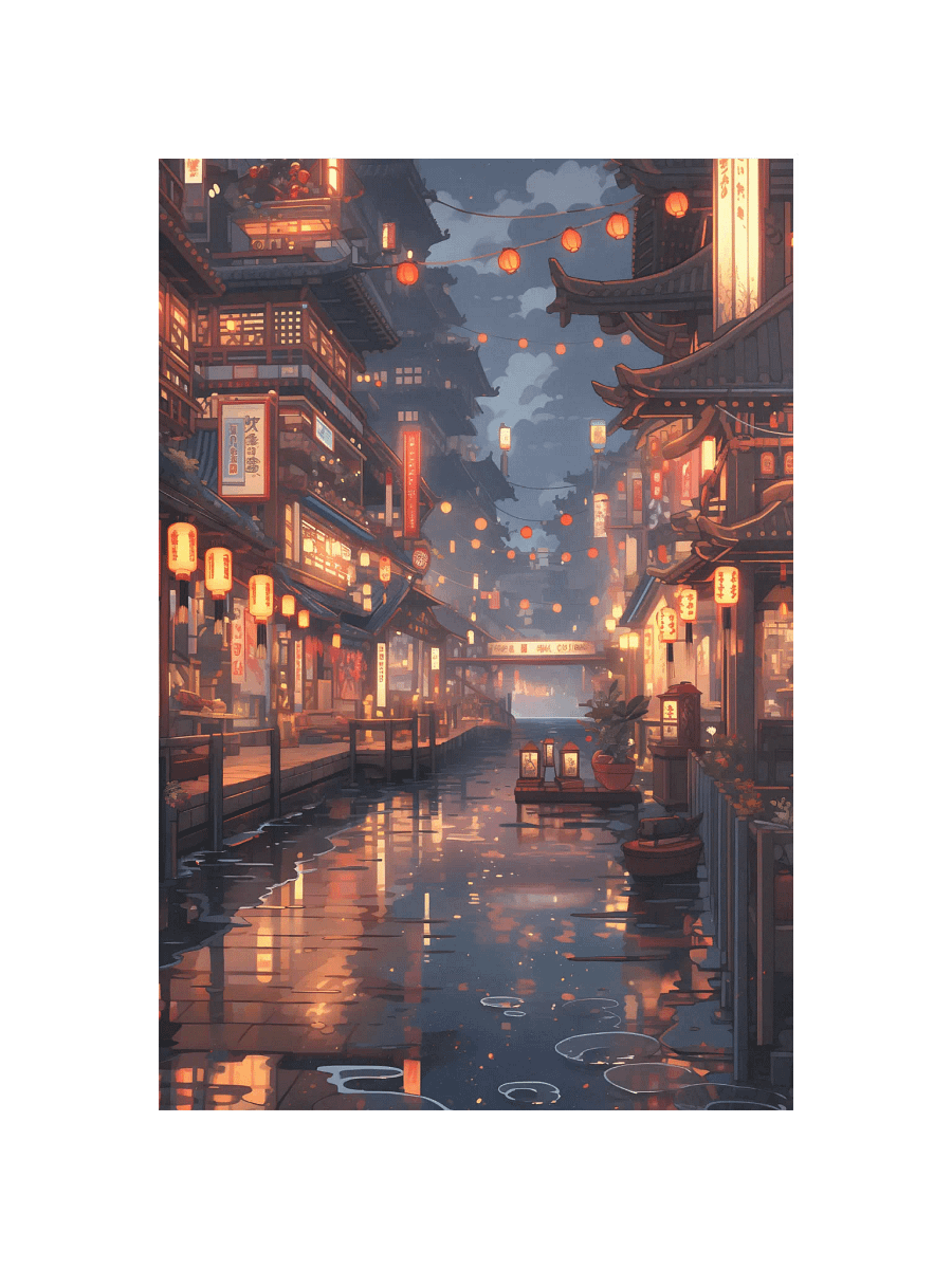 Asian City Lights Poster product image (7)