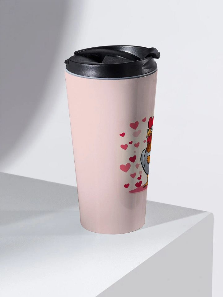 Lovebird Rooster Stainless Steel Travel Mug product image (2)