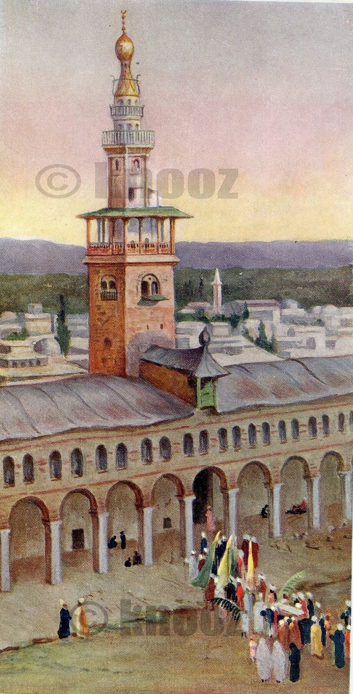 صورة : دمشق منظر عام من مأذنة الجامع الاموي 1908 product image (2)