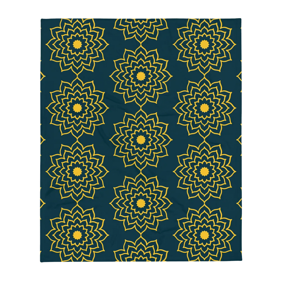 Yellow and Blue Whale Pattern Throw product image (3)