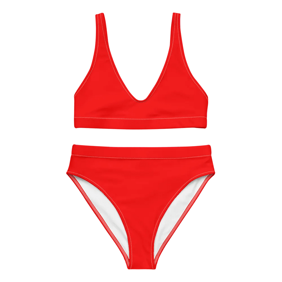 Plain Color Red Bikini Set product image (5)