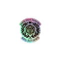 Collegiate Thaumavore logo holographic sticker product image (1)