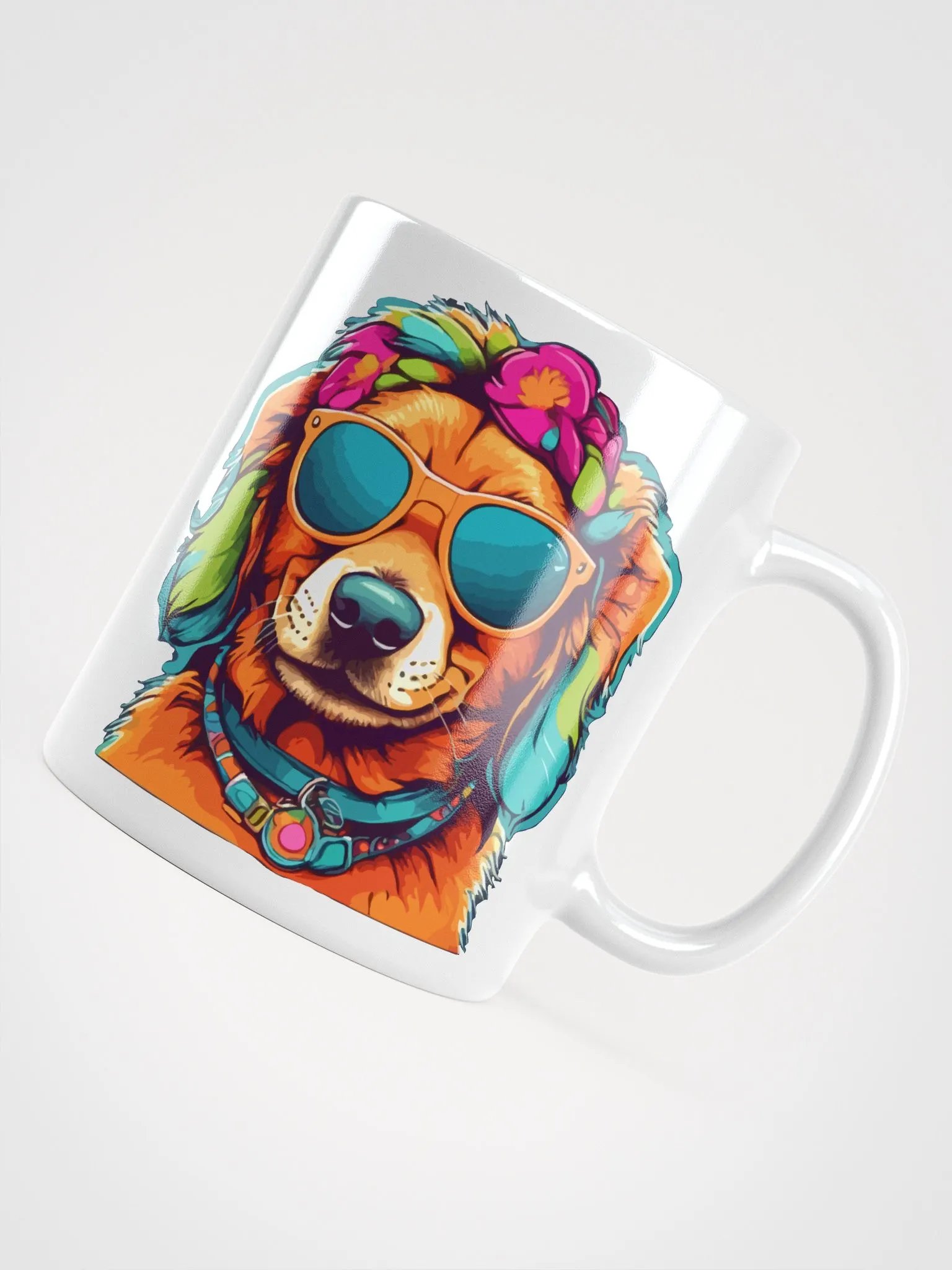 Hippie Dog 4 , Mug product image (7)