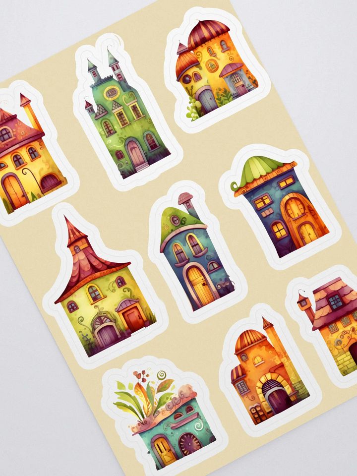 Houses Whimsical Sticker Sheet Set product image (2)