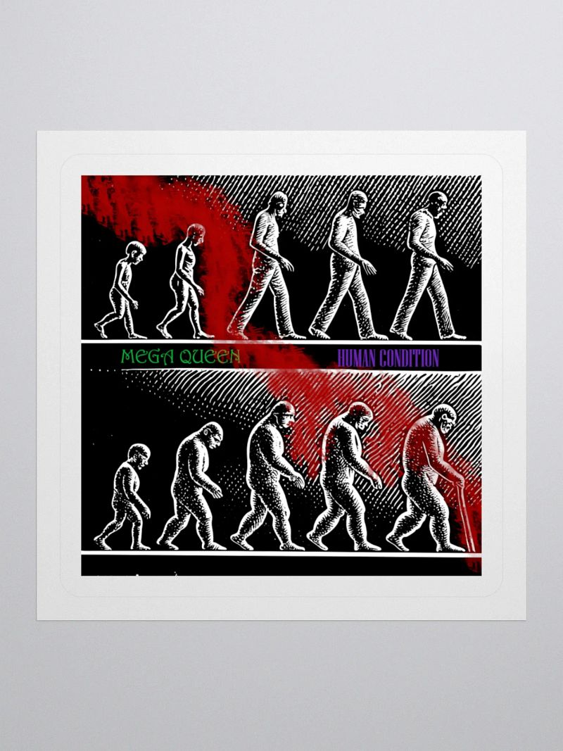 Mega Queen's Human Condition Sticker & Digital Album Pack