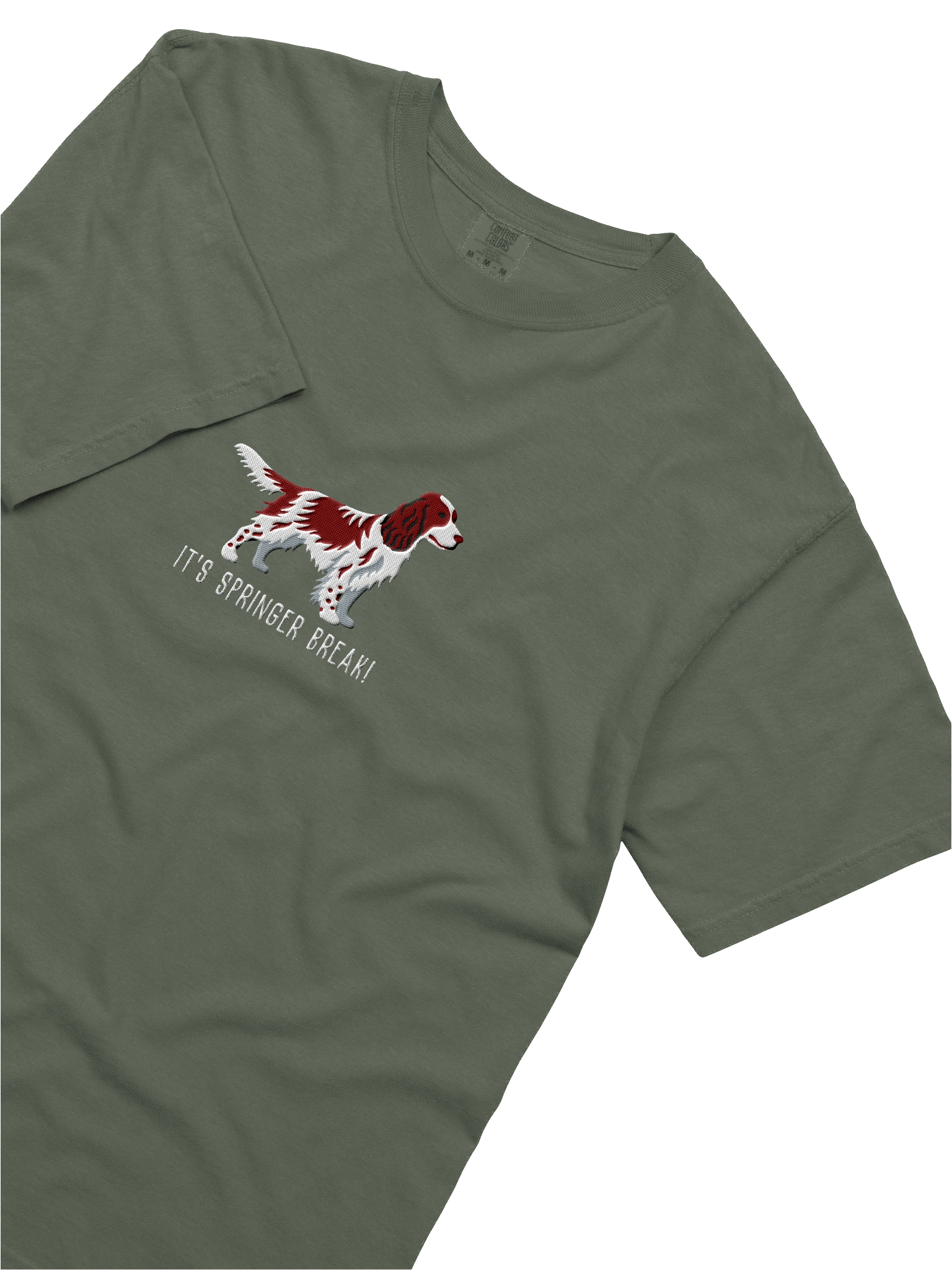 It's Springer Break T-Shirt(Embroidered) of a Springer Spaniel(Liver) product image (25)