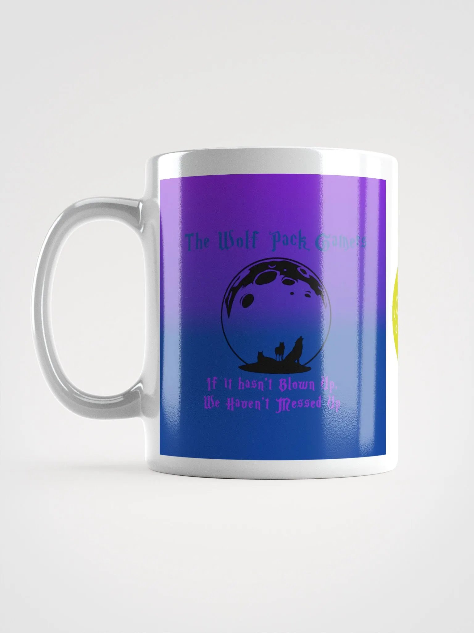 The Wolf Pack gamers Gaming Motto with Moon Mug product image (6)