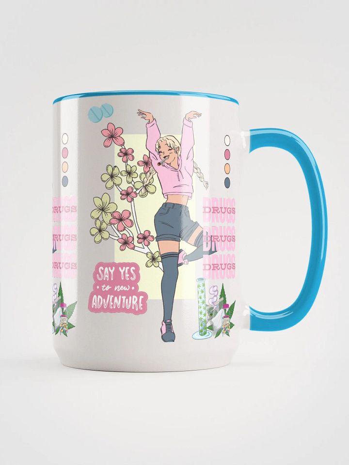 DRUGS DRUGS DRUGS Ceramic Mug with Color Inside product image (1)