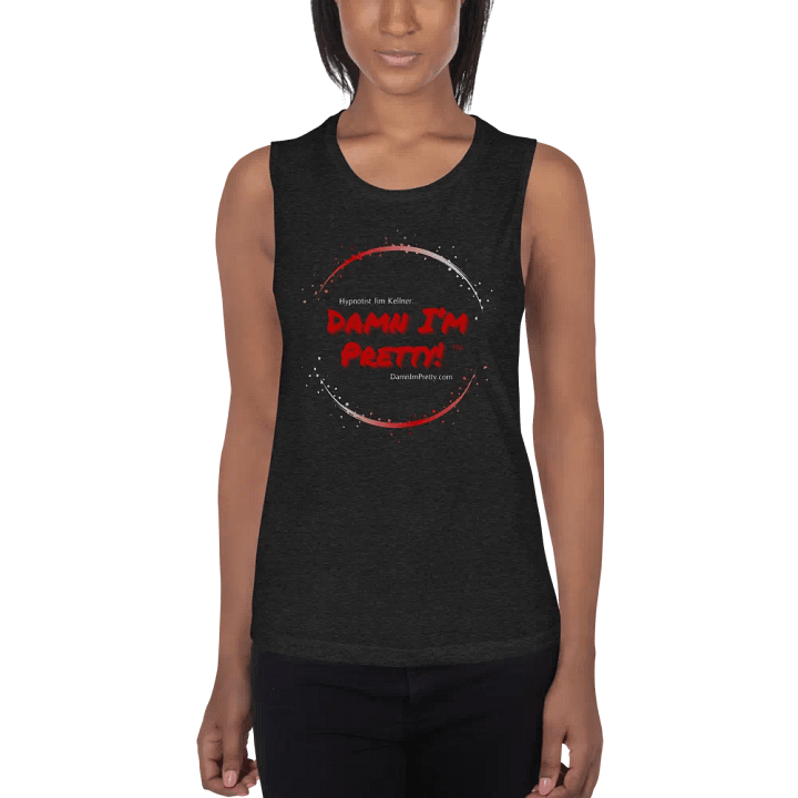 Damn I'm Pretty! Tank Top -Shirt RED Circle product image (1)