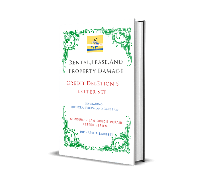 Rental, Lease, And Property Damage Credit Deletion 5 Letters Set product image (1)