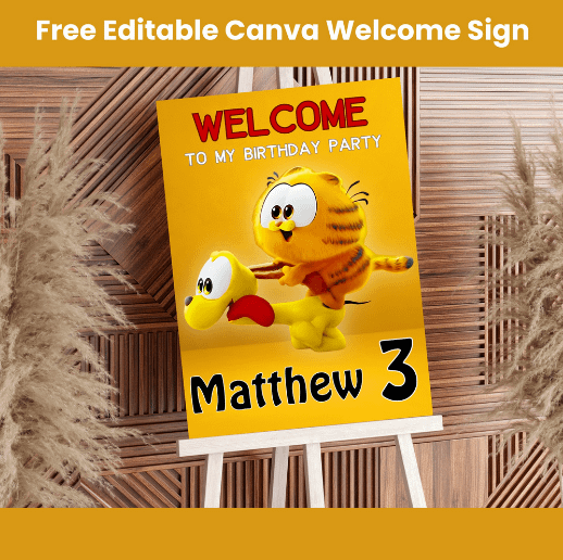 Garfield The Movie Birthday Invitation - Canva product image (2)