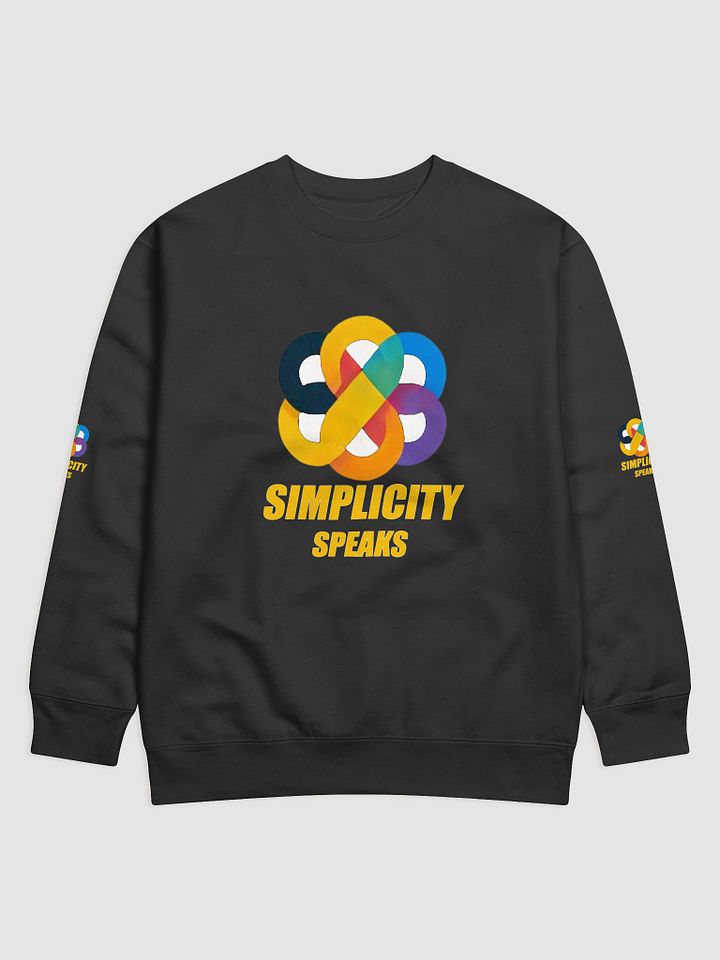Simplicity Speaks Interlocking Ribbon Sweatshirt product image (1)