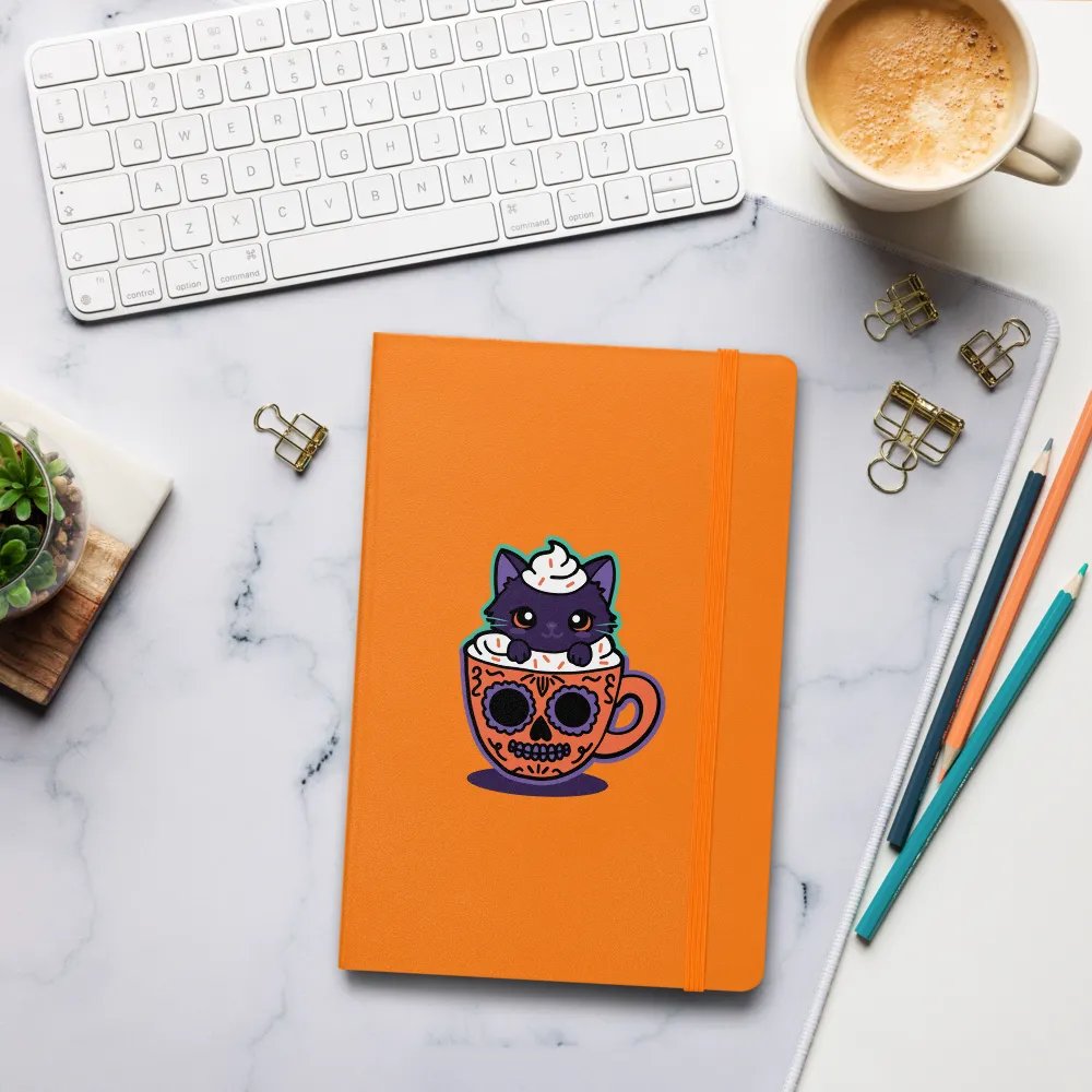 Sugar Skull Kitten Mug Hardcover Bound Lined Notebook product image (9)