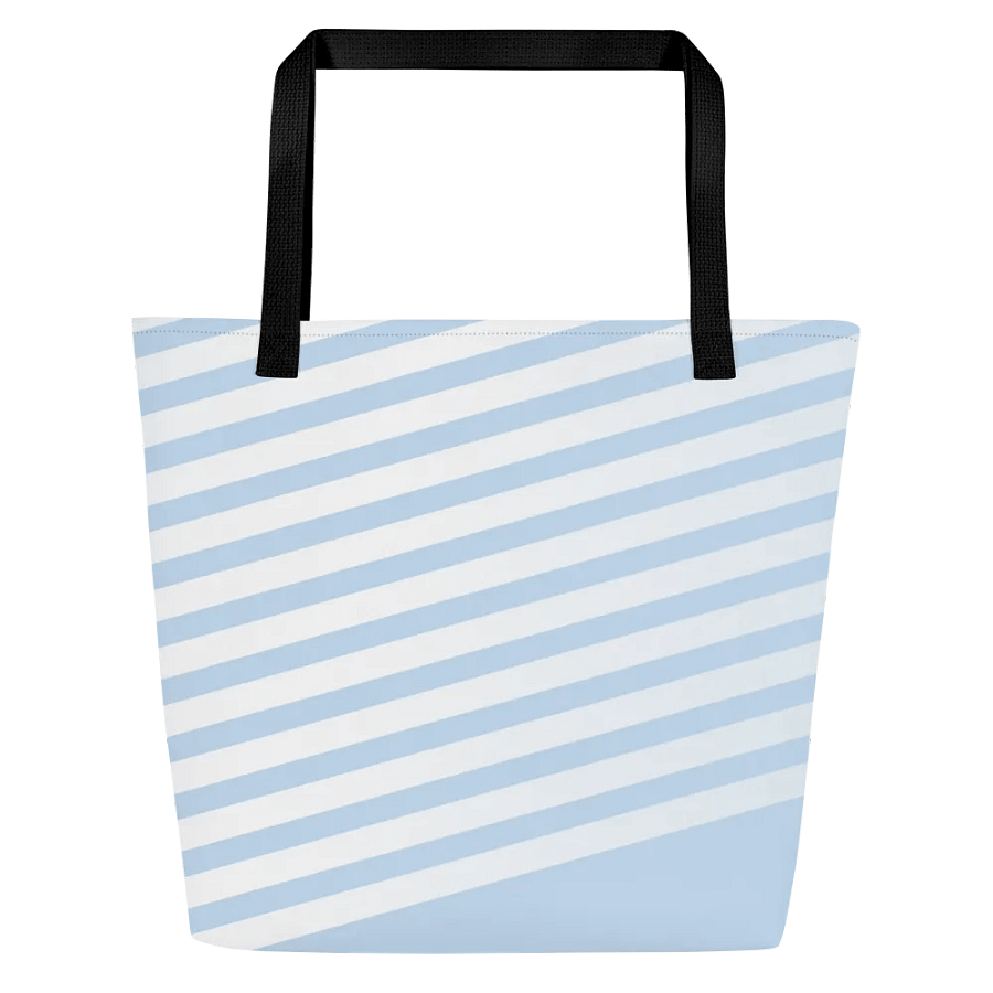All-Over Print Large Tote Bag w/ Pocket - Girl on Black Lining product image (4)