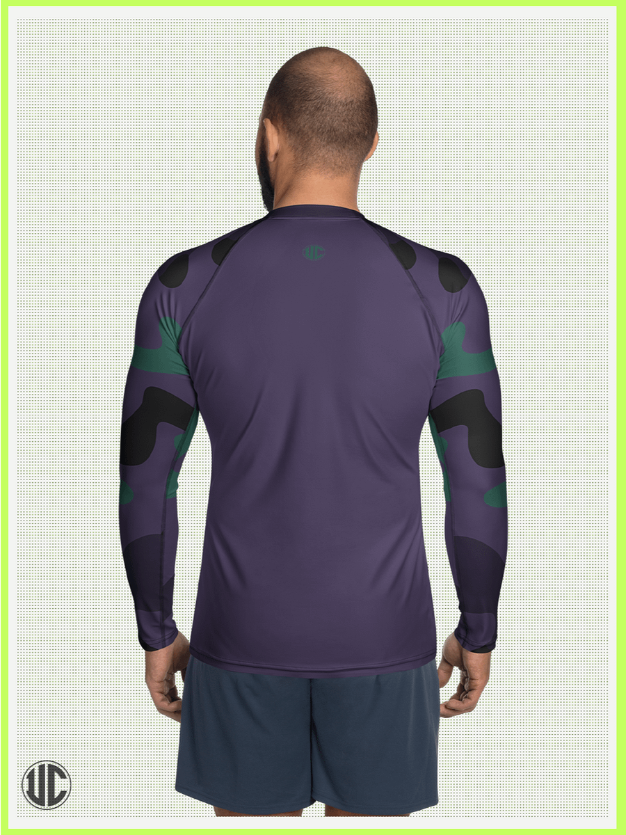 Midnight Purple Camo – Men’s Rash Guard product image (2)