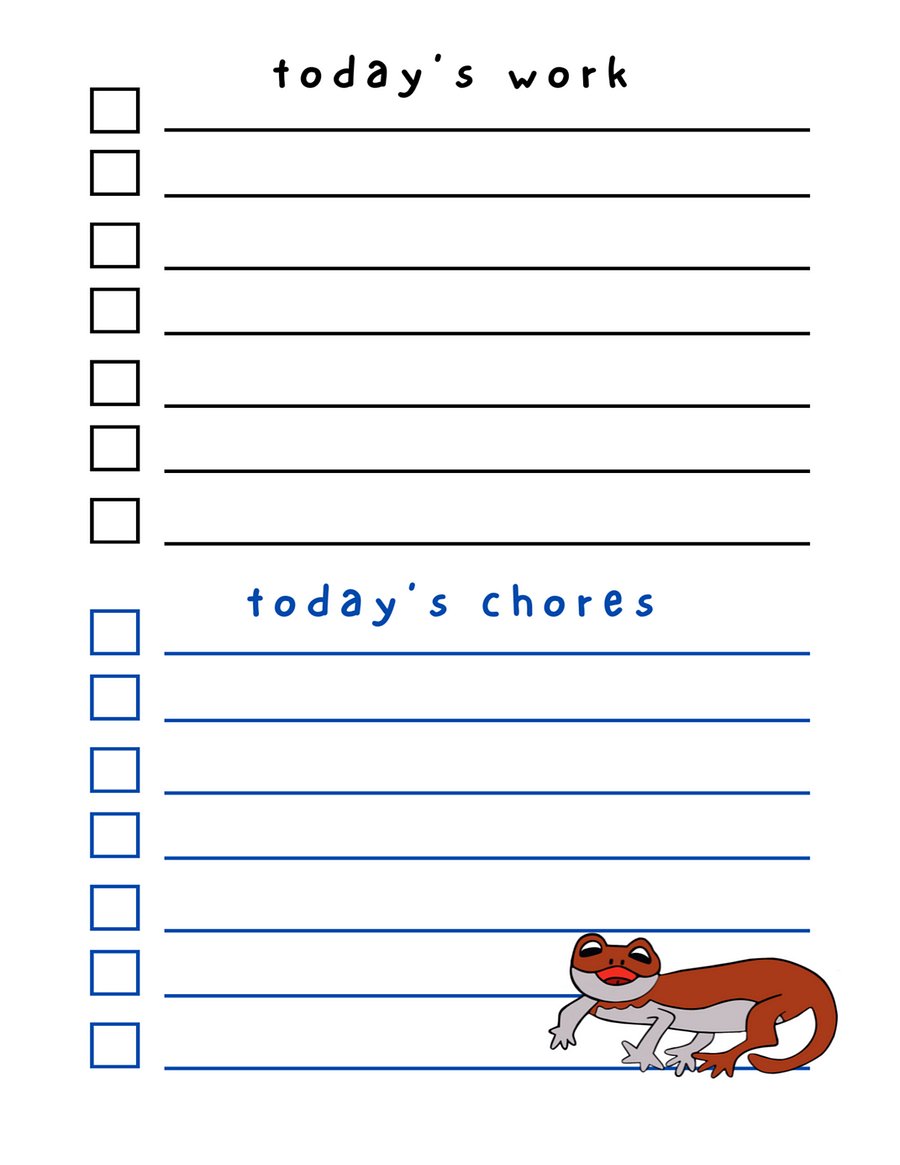 🦎💛 Leopard Gecko Dry Erase To-Do List – Spot-On Organization with a Touch of Reptile Fun! 💛🦎 product image (2)
