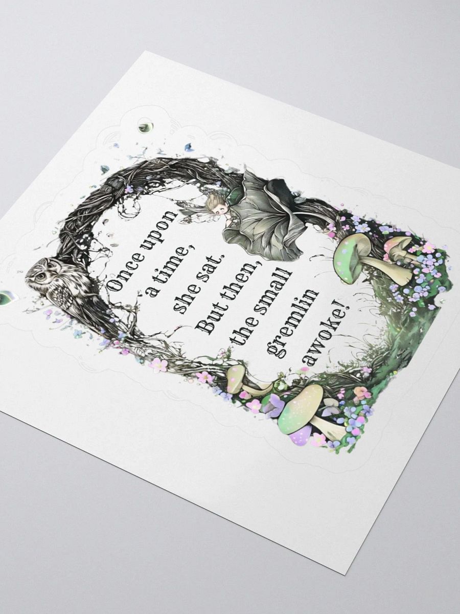 Once Upon A Time She Sat... - Funny Fairytale Sticker For Mom product image (8)