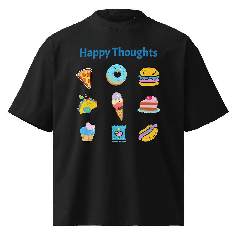Happy Thoughts - Junk Food Lover - Stanley/Stella Unisex Organic Oversized T-Shirt SATU020 product image (1)