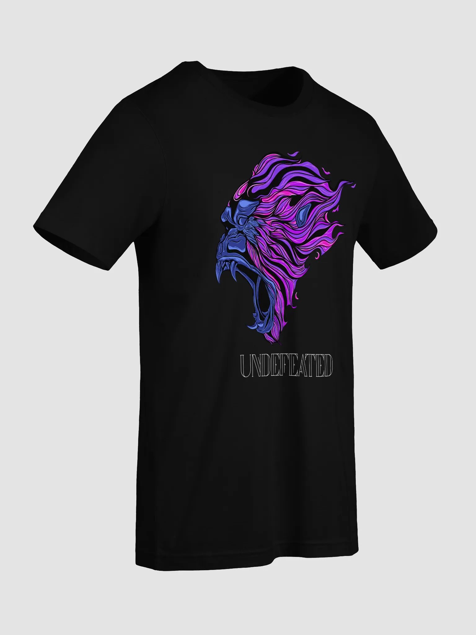Vibrant Purple Gorilla Head "UNDEFEATED" Tee | Bella + Canvas 3001 Unisex Shirt product image (77)