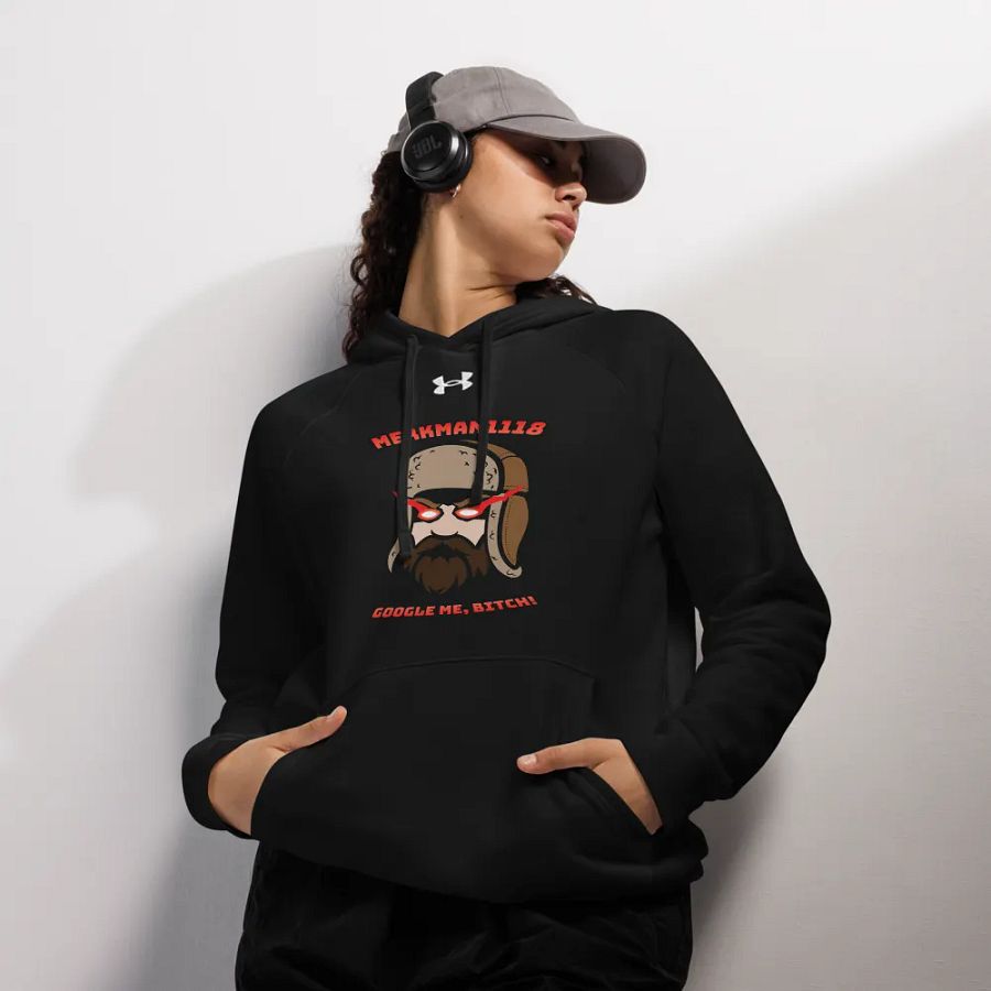 Merkman1118 GOOGLE ME BITCH Under armor hoodie product image (12)