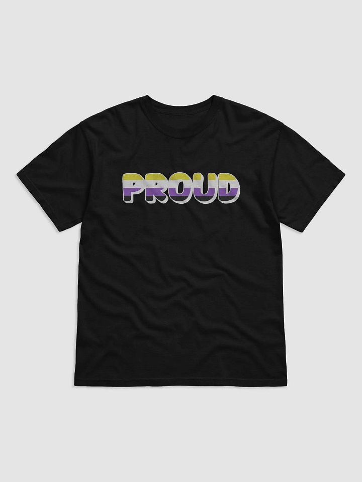 The 'PROUD non-binary' T-Shirt - Black product image (1)