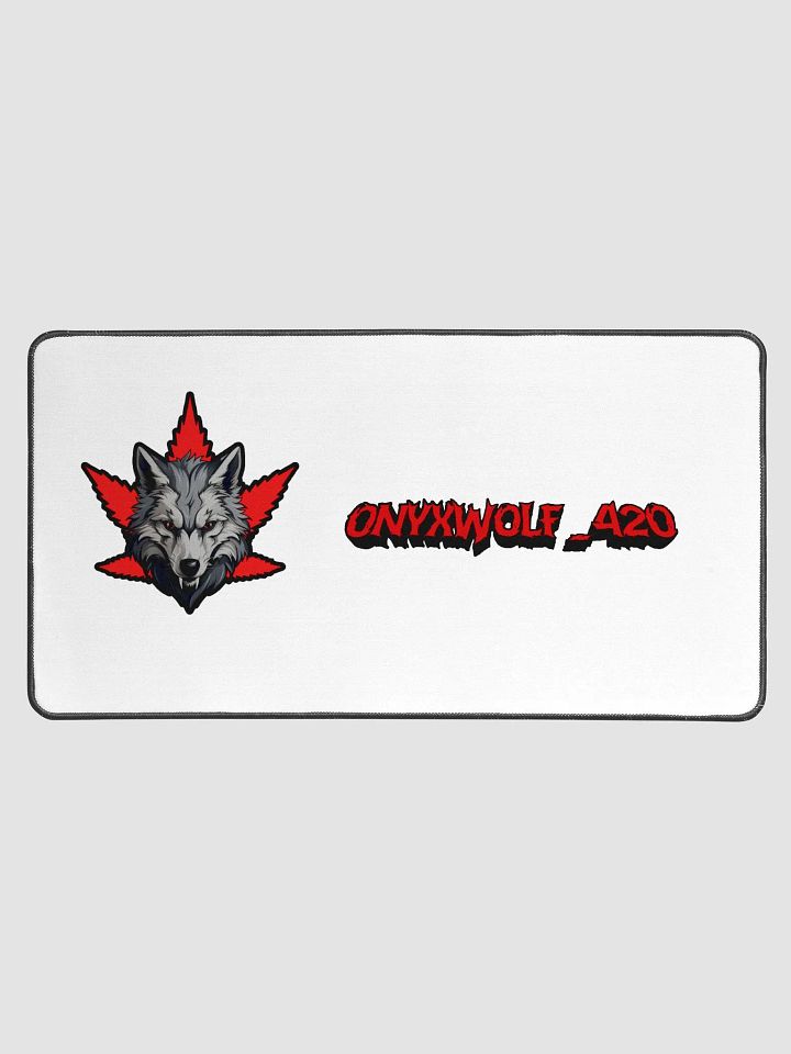 OnyxWolf_420 Desk Mat product image (1)