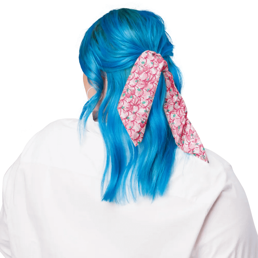 Pink bows ribbons coquette aesthetic bandana for the feminine ladies and girls product image (3)