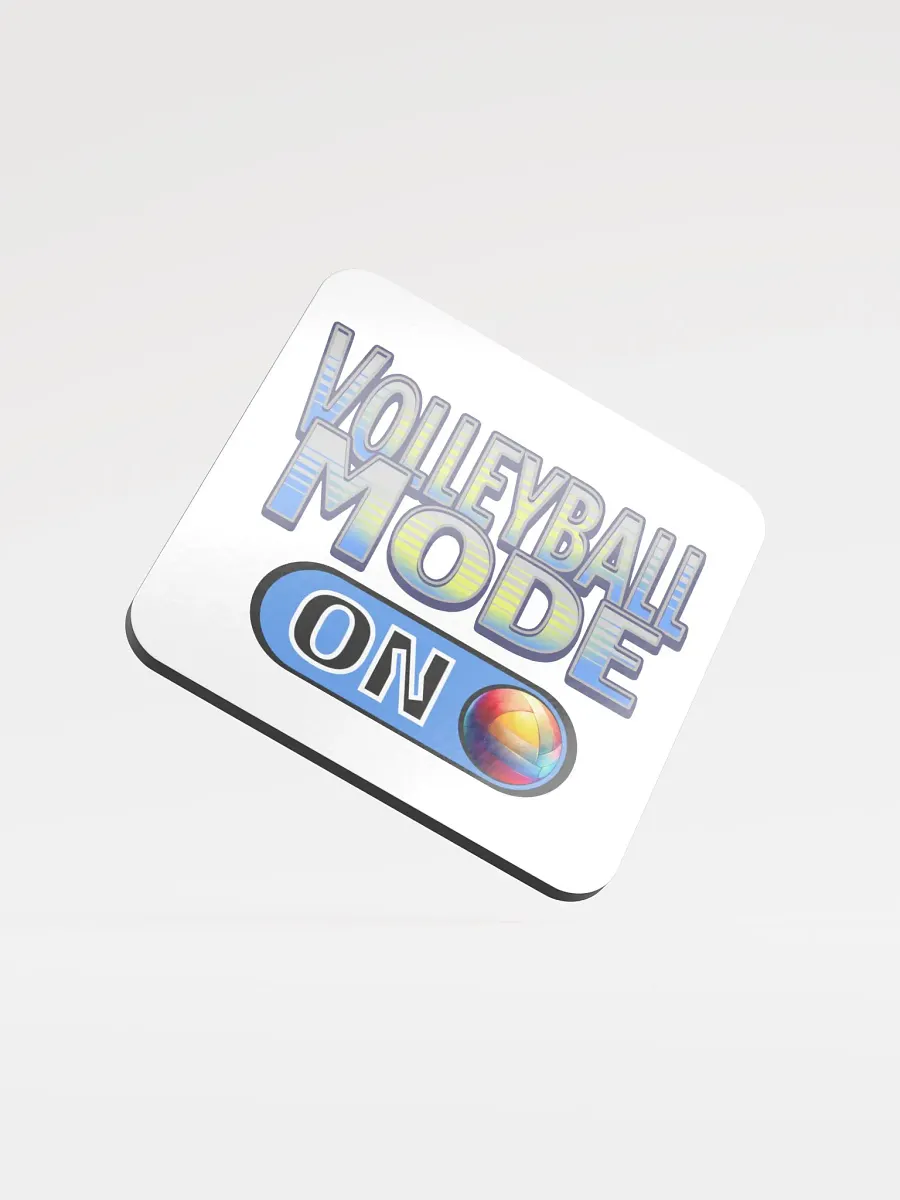 Volleyball Mode On Vibrant Coaster product image (1)